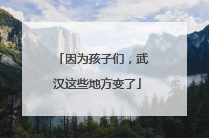 因为孩子们，武汉这些地方变了