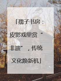 孺子书房：皮影戏里赏“非遗”，传统文化焕新机