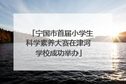 宁国市首届小学生科学素养大赛在津河学校成功举办