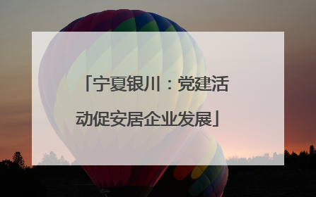 宁夏银川：党建活动促安居企业发展