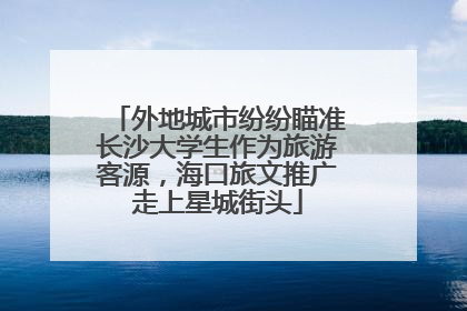 外地城市纷纷瞄准长沙大学生作为旅游客源，海口旅文推广走上星城街头