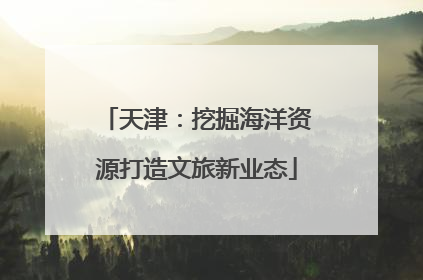天津：挖掘海洋资源打造文旅新业态