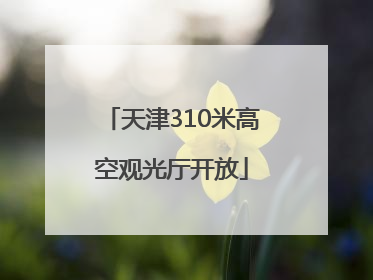 天津310米高空观光厅开放