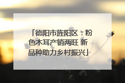 德阳市旌阳区：粉色木耳产销两旺 新品种助力乡村振兴