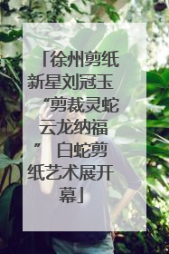 徐州剪纸新星刘冠玉“剪裁灵蛇 云龙纳福” 白蛇剪纸艺术展开幕