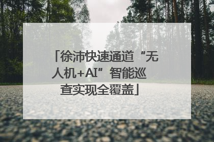 徐沛快速通道“无人机+AI”智能巡查实现全覆盖