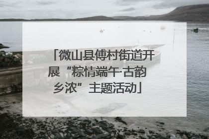 微山县傅村街道开展“粽情端午·古韵乡浓”主题活动