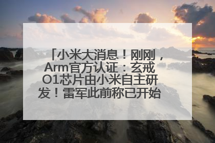小米大消息！刚刚，Arm官方认证：玄戒O1芯片由小米自主研发！雷军此前称已开始大规模量产