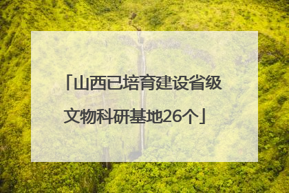 山西已培育建设省级文物科研基地26个