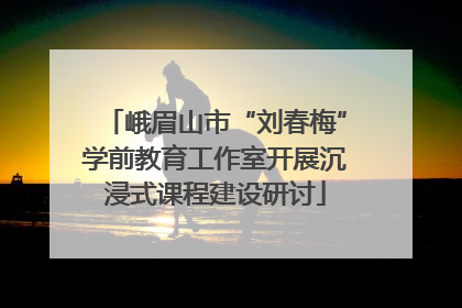 峨眉山市“刘春梅”学前教育工作室开展沉浸式课程建设研讨