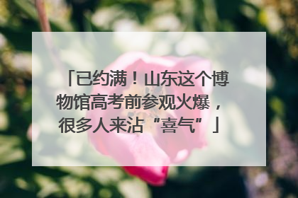 已约满！山东这个博物馆高考前参观火爆，很多人来沾“喜气”