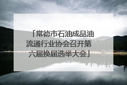 常德市石油成品油流通行业协会召开第六届换届选举大会