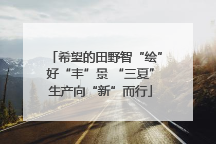 希望的田野智“绘”好“丰”景 “三夏”生产向“新”而行