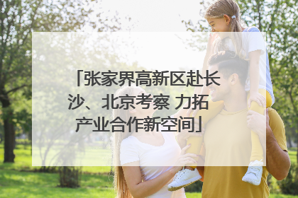 张家界高新区赴长沙、北京考察 力拓产业合作新空间