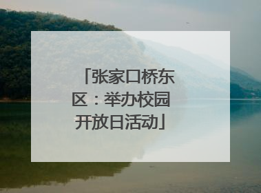 张家口桥东区：举办校园开放日活动