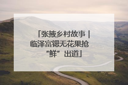 张掖乡村故事｜临泽富锶无花果抢“鲜”出道