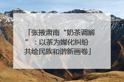 张掖肃南“奶茶调解”：以茶为媒化纠纷 共绘民族和谐新画卷