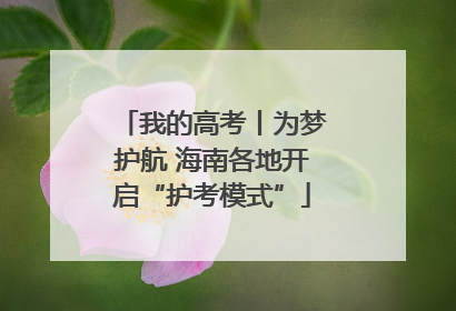 我的高考丨为梦护航 海南各地开启“护考模式”