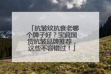 抗皱纹抗衰老哪个牌子好？宝藏国货抗皱品牌推荐，这些不容错过！