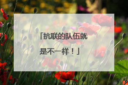 抗联的队伍就是不一样！