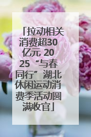 拉动相关消费超30亿元 2025“与春同行”湖北休闲运动消费季活动圆满收官