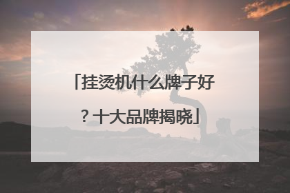 挂烫机什么牌子好？十大品牌揭晓