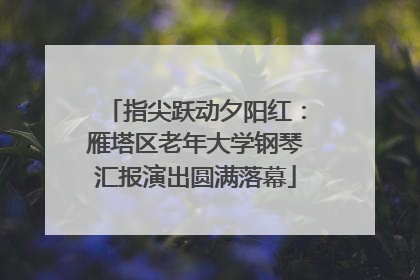 指尖跃动夕阳红：雁塔区老年大学钢琴汇报演出圆满落幕