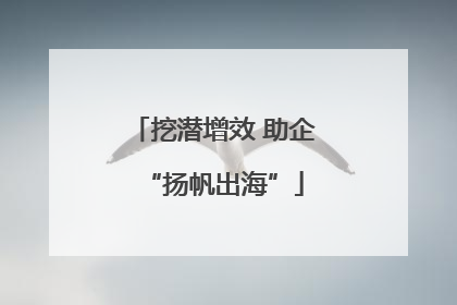 挖潜增效 助企“扬帆出海”