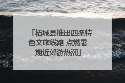 柘城县推出四条特色文旅线路 点燃暑期近郊游热潮
