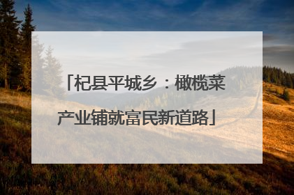 杞县平城乡：橄榄菜产业铺就富民新道路