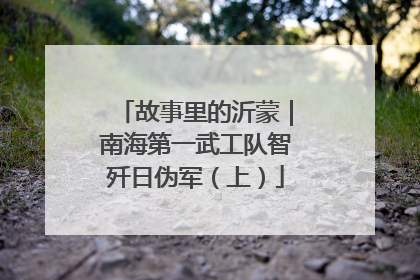 故事里的沂蒙｜南海第一武工队智歼日伪军（上）