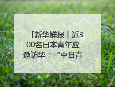 新华鲜报｜近300名日本青年应邀访华：“中日青年可以创造更好的未来”
