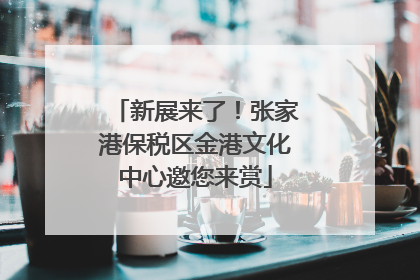 新展来了！张家港保税区金港文化中心邀您来赏