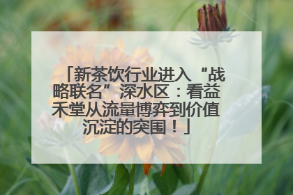 新茶饮行业进入“战略联名”深水区：看益禾堂从流量博弈到价值沉淀的突围！
