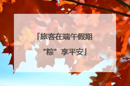 旅客在端午假期“粽”享平安