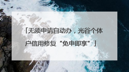 无须申请自动办，光谷个体户信用修复“免申即享”