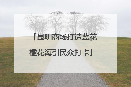 昆明商场打造蓝花楹花海引民众打卡