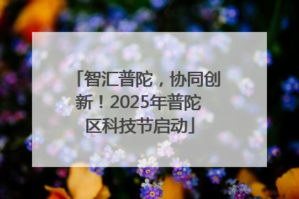 智汇普陀，协同创新！2025年普陀区科技节启动