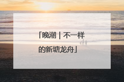 晚潮｜不一样的新塘龙舟