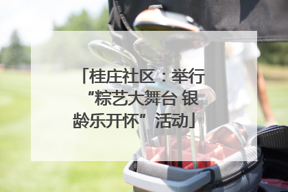 桂庄社区：举行“粽艺大舞台 银龄乐开怀”活动
