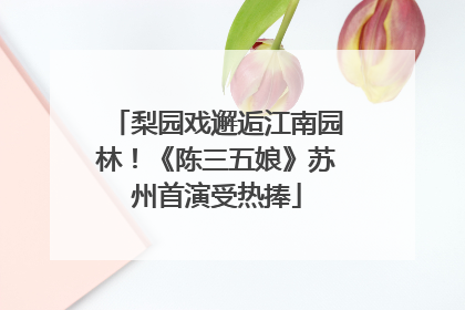 梨园戏邂逅江南园林！《陈三五娘》苏州首演受热捧