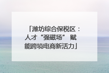 潍坊综合保税区：人才“强磁场” 赋能跨境电商新活力