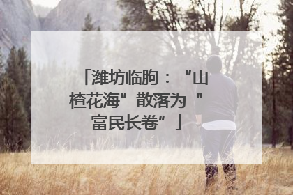潍坊临朐：“山楂花海”散落为“富民长卷”