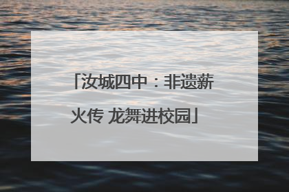 汝城四中：非遗薪火传 龙舞进校园
