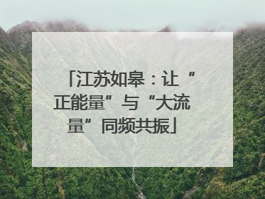 江苏如皋：让“正能量”与“大流量”同频共振