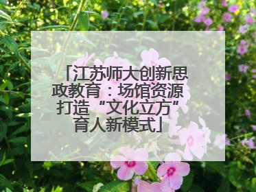 江苏师大创新思政教育：场馆资源打造“文化立方”育人新模式