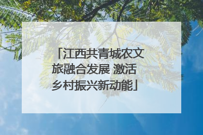 江西共青城农文旅融合发展 激活乡村振兴新动能