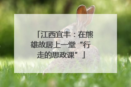 江西宜丰：在熊雄故居上一堂“行走的思政课”