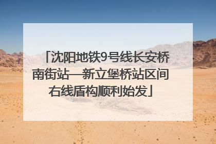 沈阳地铁9号线长安桥南街站—新立堡桥站区间右线盾构顺利始发