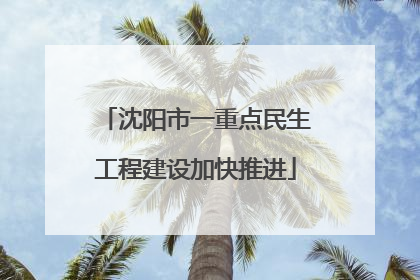 沈阳市一重点民生工程建设加快推进